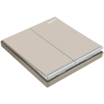 Legrand Galion K8/32/2/3CN-C2 16AX 2位雙控開關 帶LED燈 (香檳金+鑲銀邊)