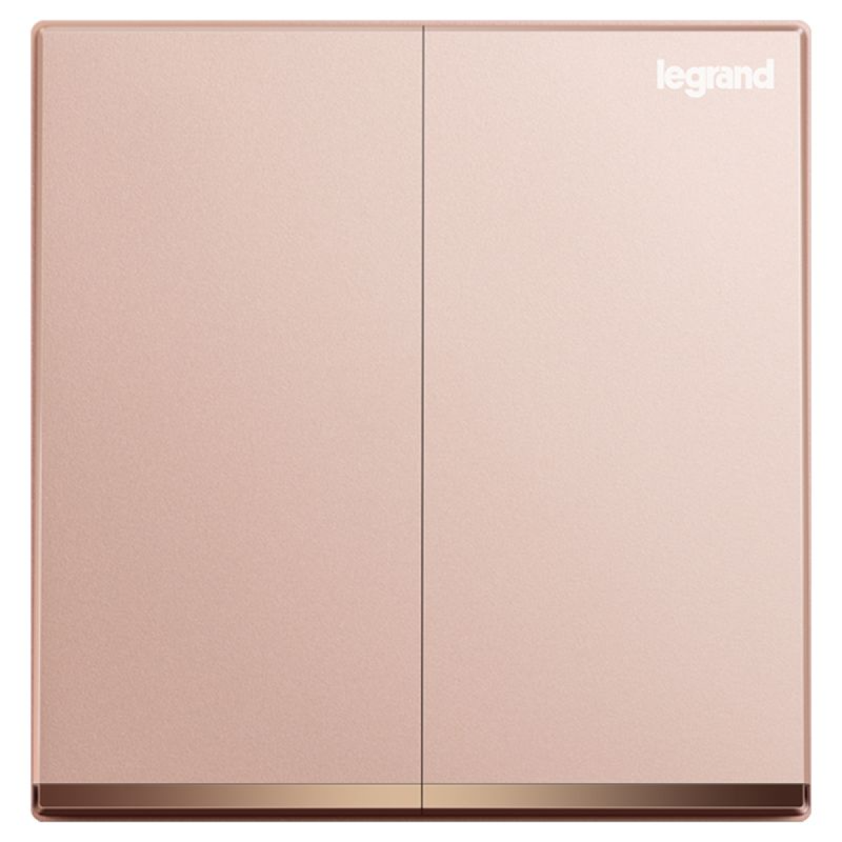 Legrand Galion K8/32/2/3CN-C4 16AX 2位雙控開關 帶LED燈 (櫻花粉紅+鑲電鍍邊)