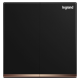 Legrand Galion K8/32/2/3CN-C 16AX 2位雙控開關 帶LED燈 (碳素黑+鑲電鍍邊)
