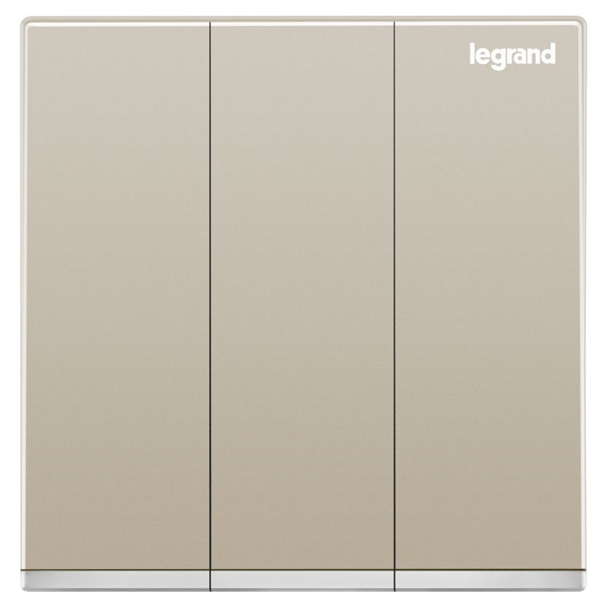 Legrand Galion K8/33/2/3AN-C2 10AX 3位雙控開關 帶LED燈 (香檳金+鑲銀邊)
