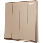 Legrand Galion K8/34/2/3DN-C1 10AX 4位雙控開關 帶LED燈 (玫瑰金+鑲電鍍邊)