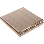 Legrand Galion K8/34/2/3DN-C1 10AX 4位雙控開關 帶LED燈 (玫瑰金+鑲電鍍邊)