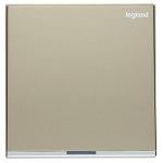 Legrand Galion K8/31D20AN-C2-HK 20AX 1位雙極開關 帶LED燈 (香檳金+鑲銀邊)