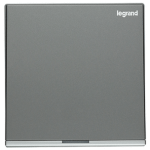 Legrand Galion K8/31D20AN-C3-HK 20AX 1位雙極開關 帶LED燈 (深沙銀+鑲銀邊)