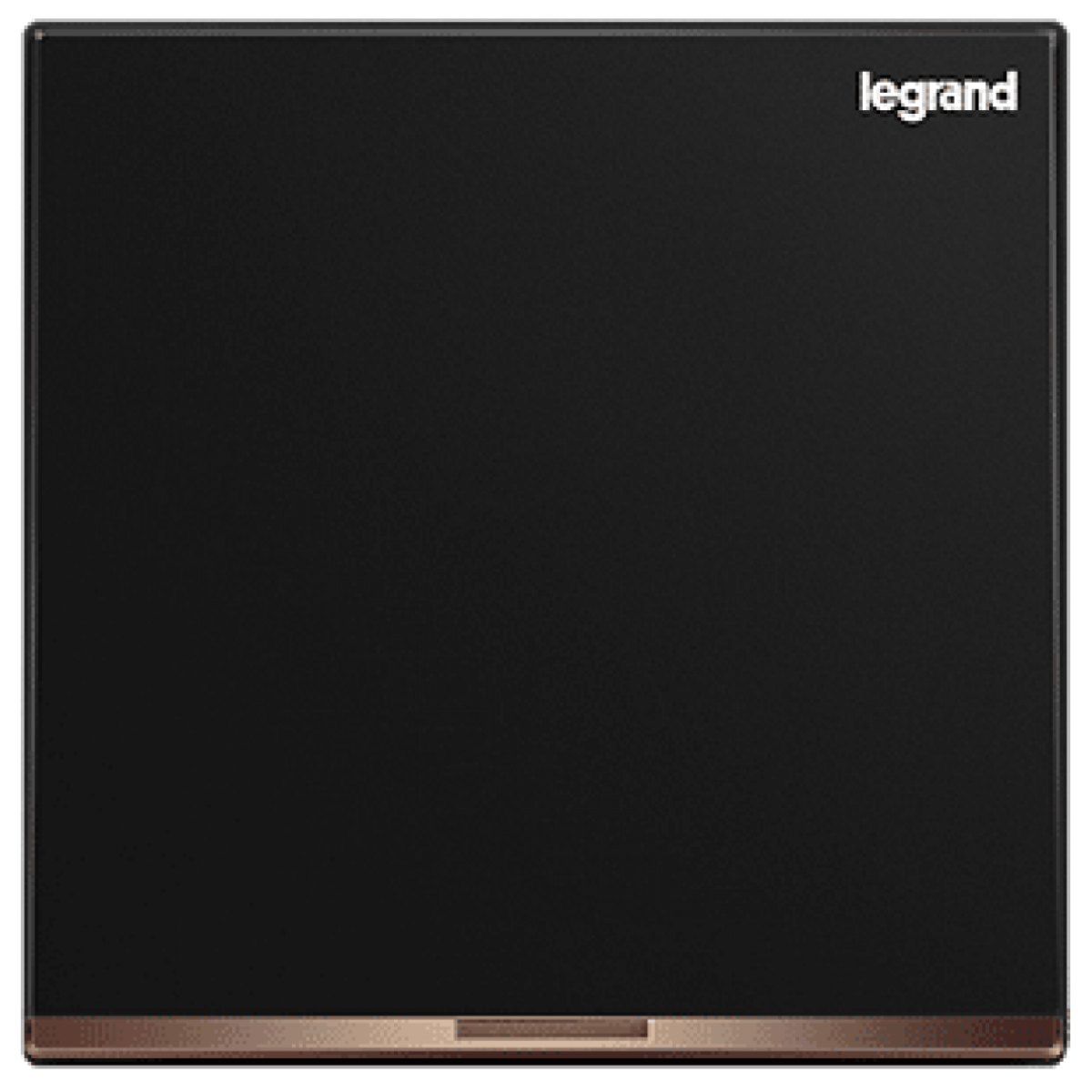 Legrand Galion K8/31D20AN-C-HK 20AX 1位雙極開關 帶LED燈 (碳素黑+鑲電鍍邊)