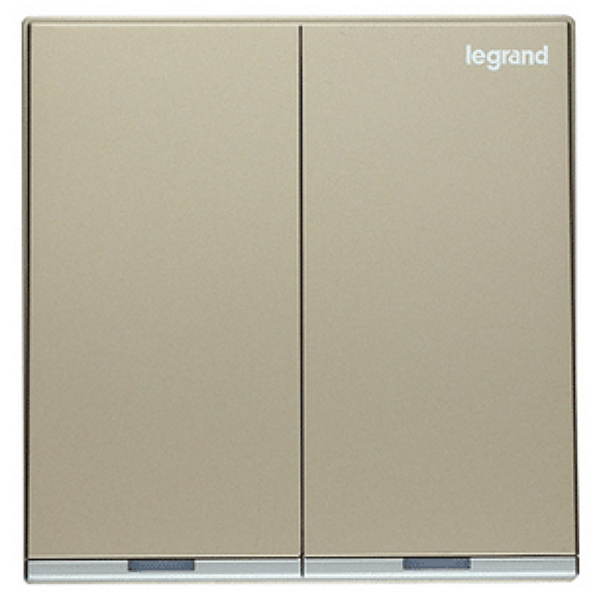 Legrand Galion K8/32D20AN-C2-HK 20AX 2位雙極開關 帶LED燈 (香檳金+鑲銀邊)