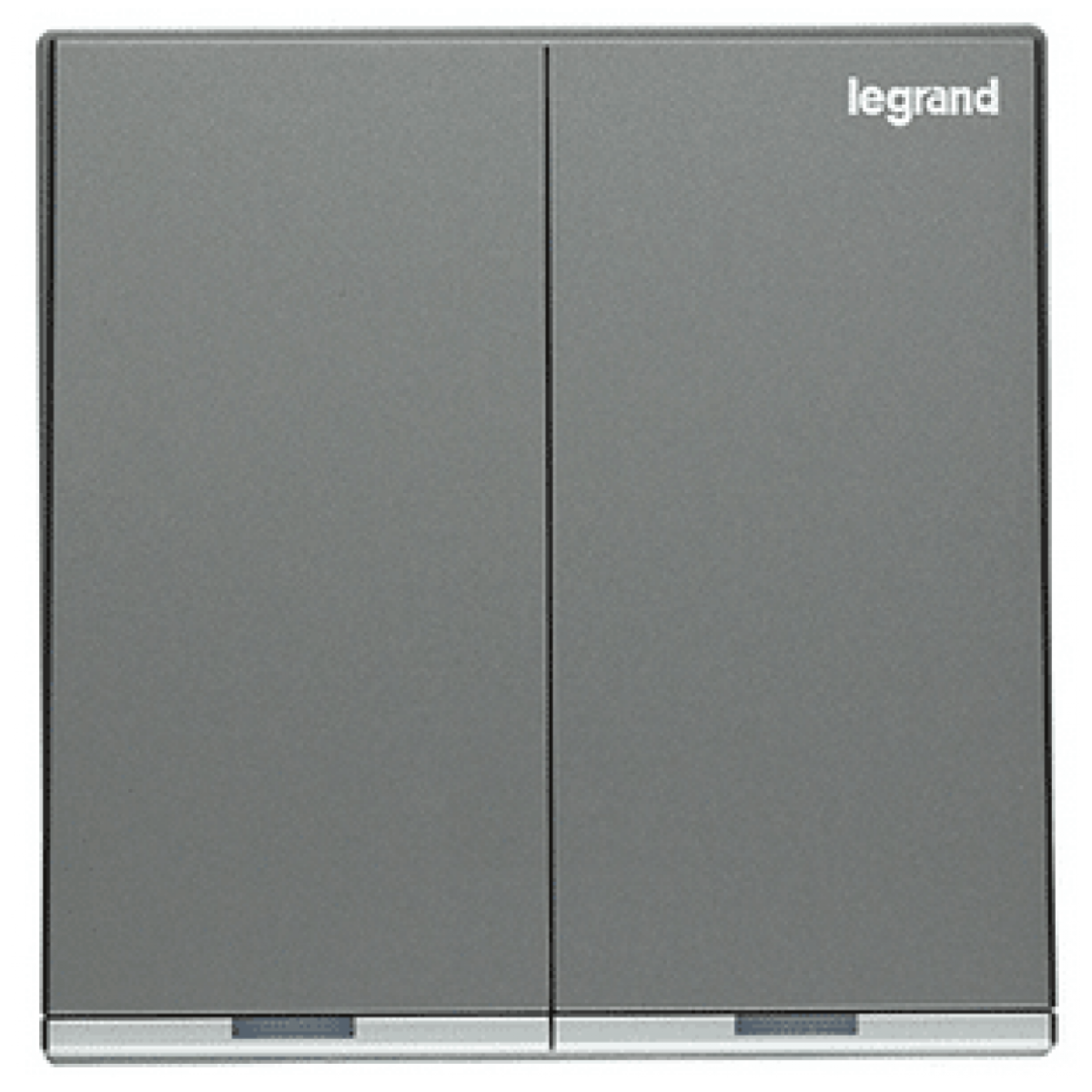 Legrand Galion K8/32D20AN-C3-HK 20AX 2位雙極開關 帶LED燈 (深沙銀+鑲銀邊)