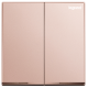 Legrand Galion K8/32D20AN-C4-HK 20AX 2位雙極開關 帶LED燈 (櫻花粉紅+鑲電鍍邊)