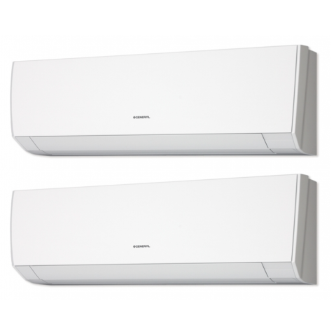 General 珍寶 1.0匹+1.0匹 一拖二 變頻冷暖 多聯式分體冷氣機 (ASHG09LMCAx2/AOHG18LAT3)