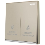Legrand Galion K8/H258BN-C2-HK 請勿打擾/整理房間: 房內操控 (繁體字) (香檳金+鑲銀邊)