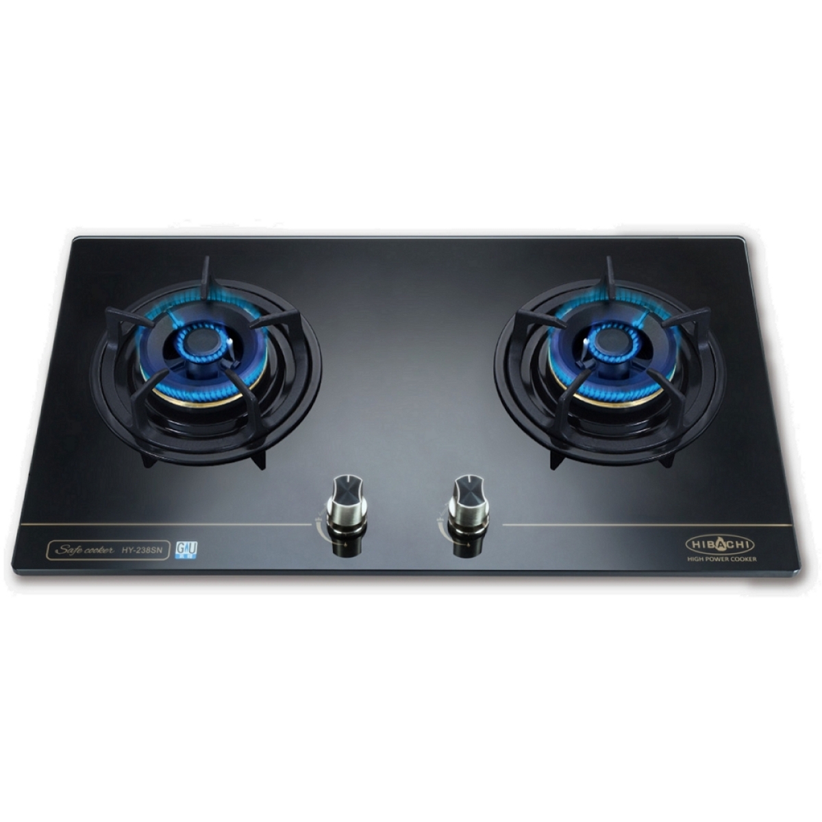 Hibachi 氣霸 HY-238LP 75厘米 "蓮芯火" 嵌入式雙頭石油氣爐