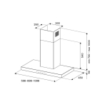 Bertazzoni KT90P1XV 90厘米 710m³/h 煙囪式抽油煙機