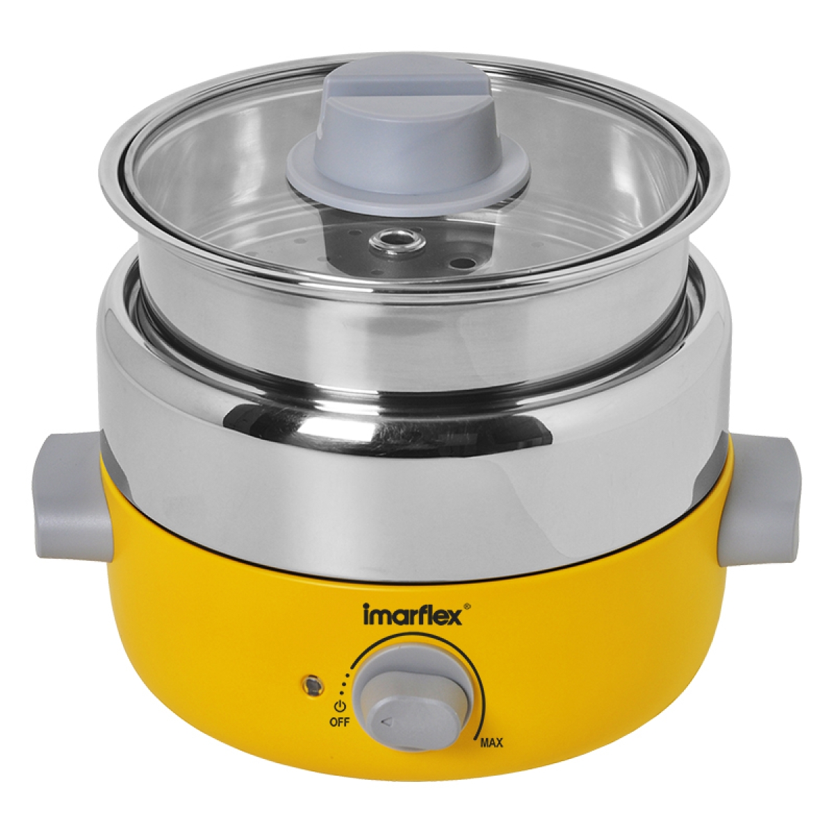Imarflex 伊瑪 IMC-12Y 1.2公升 600W  迷你蒸煮火鍋