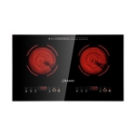 Sanki 日本山崎 SK-JD2080 72厘米 嵌入/座檯式雙頭電陶爐 (隱藏式散熱系統 + 餘熱高溫指示燈)