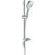 Hansgrohe 26620000 CRaindance Select E 淋浴套裝 120 3 噴頭，帶 65 厘米淋浴桿和皂碟