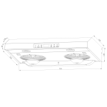 Athens 金雅典 NC-328E IEC 71厘米 1080m³/h 易拆式抽油煙機