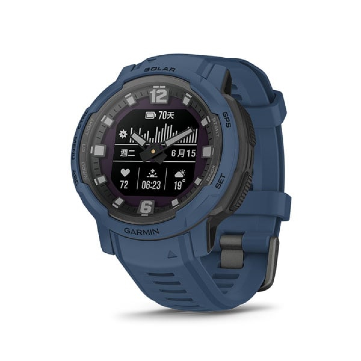 Garmin 010-02730-02 Instinct Crossover Solar 太陽能運動指針GPS智慧錶 (潮浪藍) Garmin 010-02730-02 Instinct Crossover Solar 太陽能運動指針GPS智慧錶 (潮浪藍)