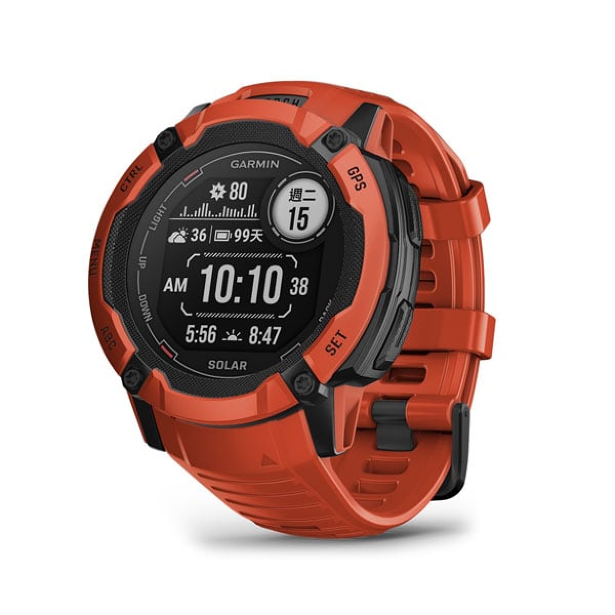 Garmin 010-02805-34 Instinct 2X Solar 太陽能GPS智慧腕錶 (烈焰橘) Garmin 010-02805-34 Instinct 2X Solar 太陽能GPS智慧腕錶 (烈焰橘)