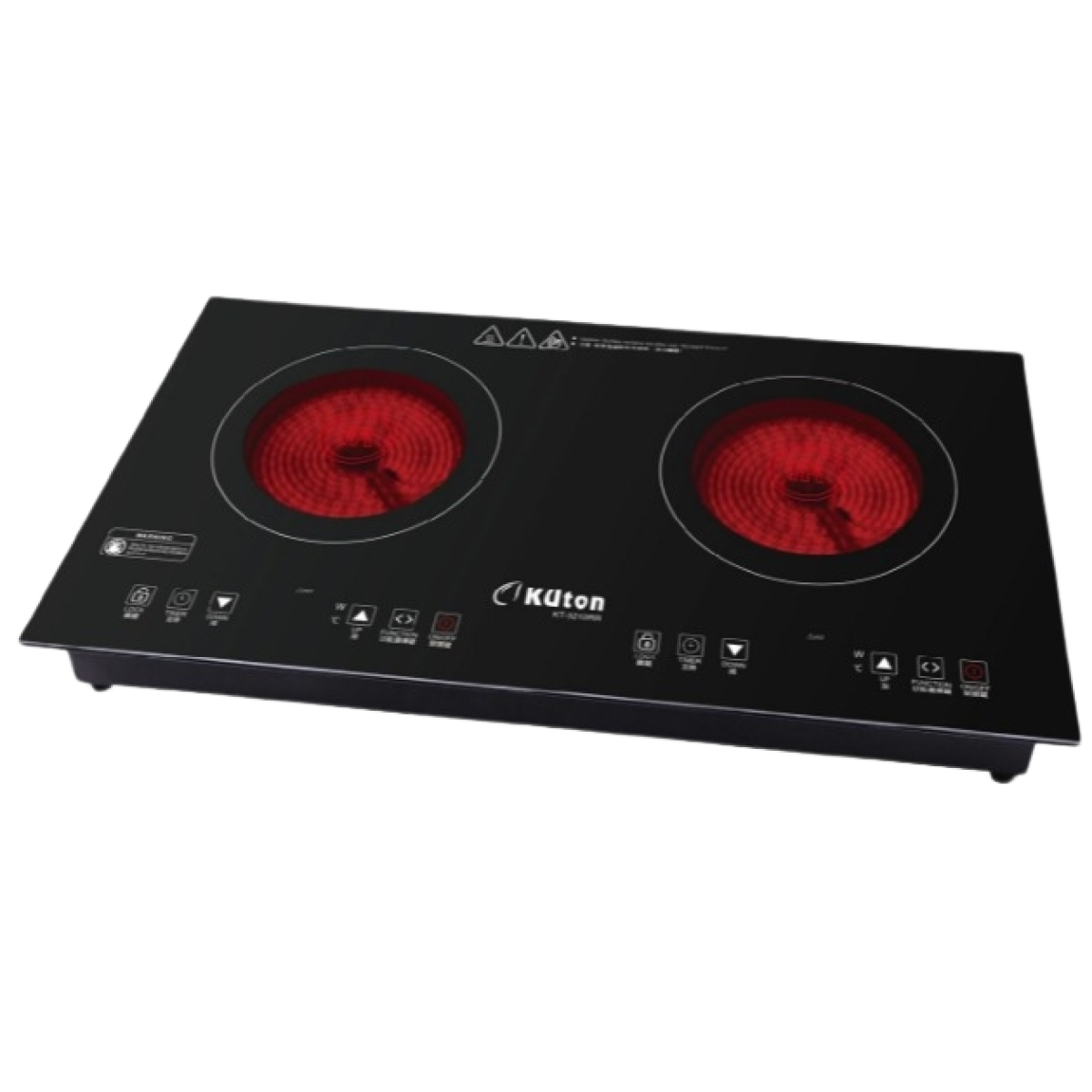 Kuton KT-321DRR 65厘米 2800W 嵌入式/座檯式 雙頭電陶爐 Kuton KT-321DRR 65厘米 2800W 嵌入式/座檯式 雙頭電陶爐