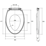 Kohler K-22380K-0 BRAZN 緩降廁板