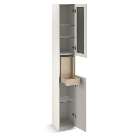 Kohler K-32164K-R-PPW Spacity 置物高櫃 (白色) (右開門)