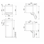 Smeg FAB28RPB5UK 266公升 50年代 復刻變頻雪櫃 (粉藍色)