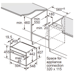 【展銷品】 Bosch CDG914XB1 45厘米 38公升 Series 8 嵌入式蒸爐