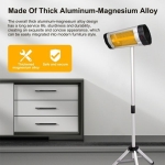 【展銷品】 Baumatic JHS-1500RS 室內室外石英管暖爐 (黑色)