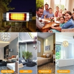 【展銷品】 Baumatic JHS-1500RS 室內室外石英管暖爐 (黑色)