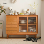 Fuurn SE3406 Danish Modern 置物櫃 (天然櫻桃木)