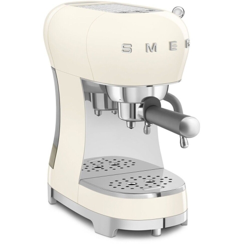 Smeg ECF02CRUK 15巴 50's 意式濃缩咖啡機 (奶油色)