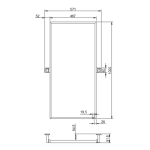 Bellini Italy AG90410-1000 傷殘廁所專用浴室鏡