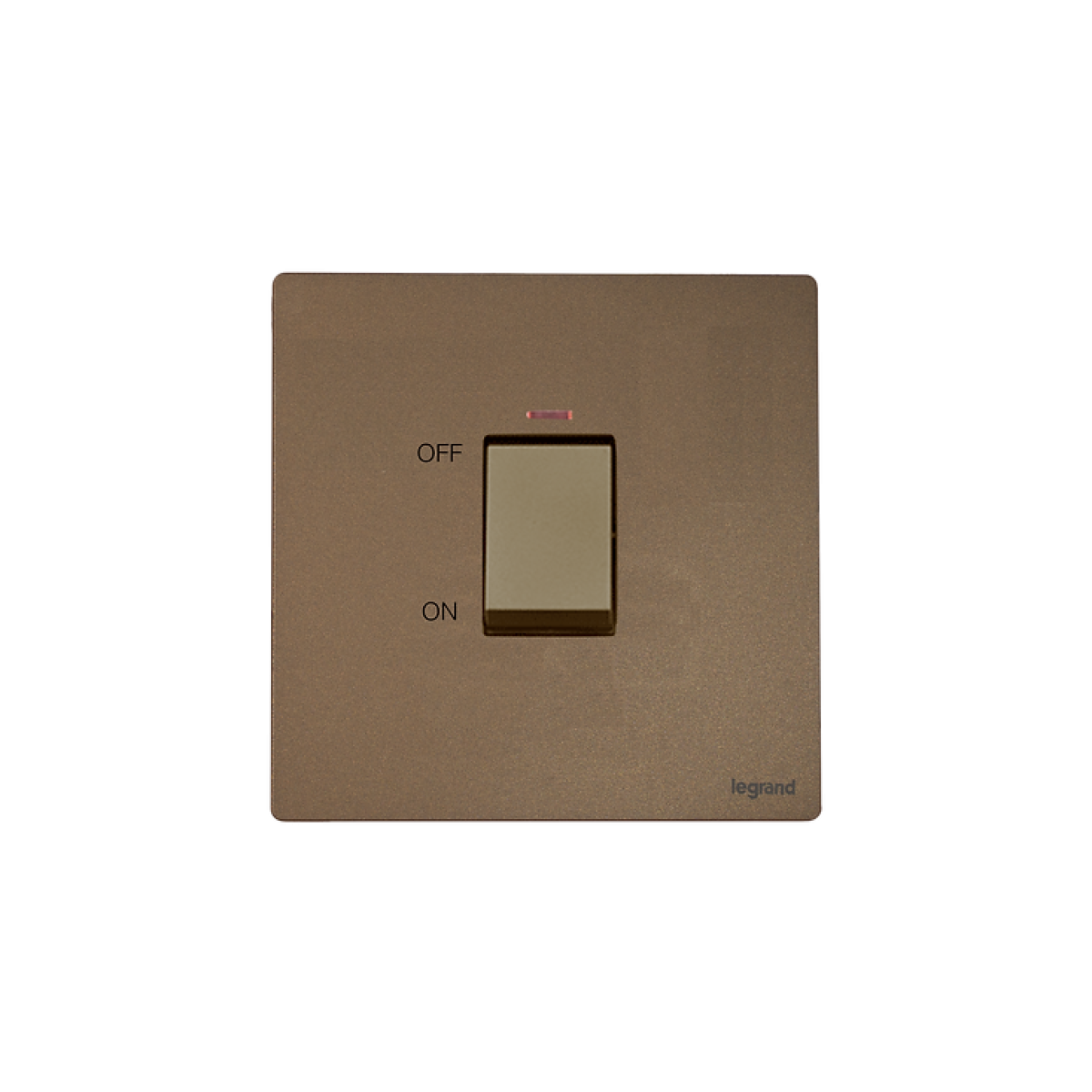 Legrand 281070 DB Mallia Senses 一位45A雙極開關帶LED燈 (深古銅)