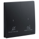Legrand 281046 MB Mallia Senses 二位按手 請勿打擾房間整理開關 (子夜黑)