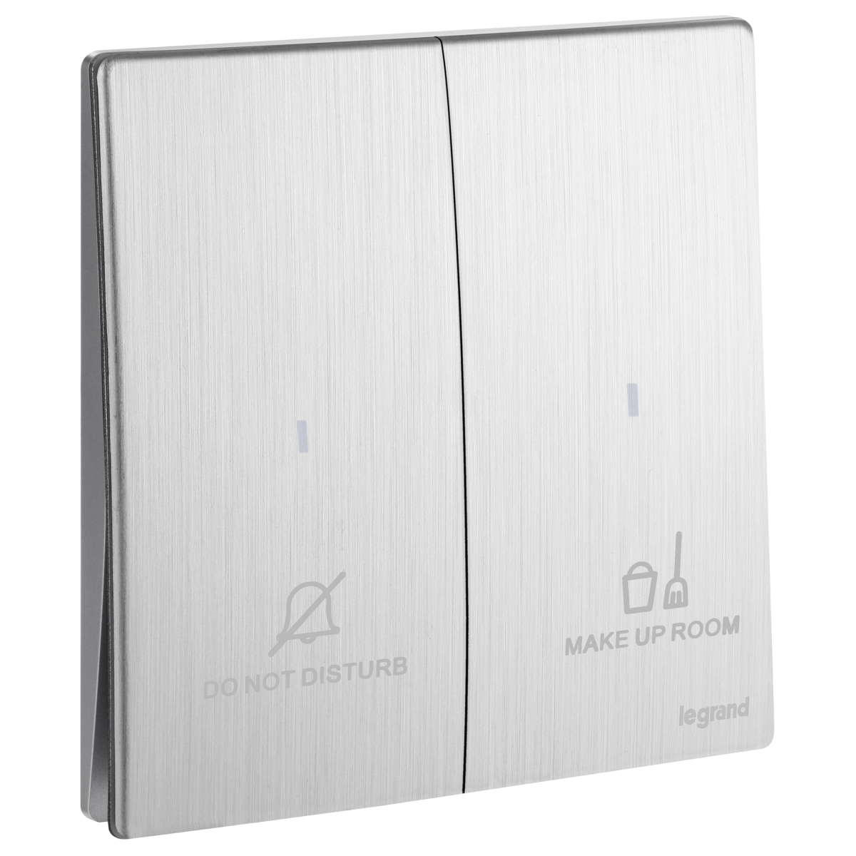 Legrand 281046 BA Mallia Senses 二位按手 請勿打擾房間整理開關 (拉絲鋁)