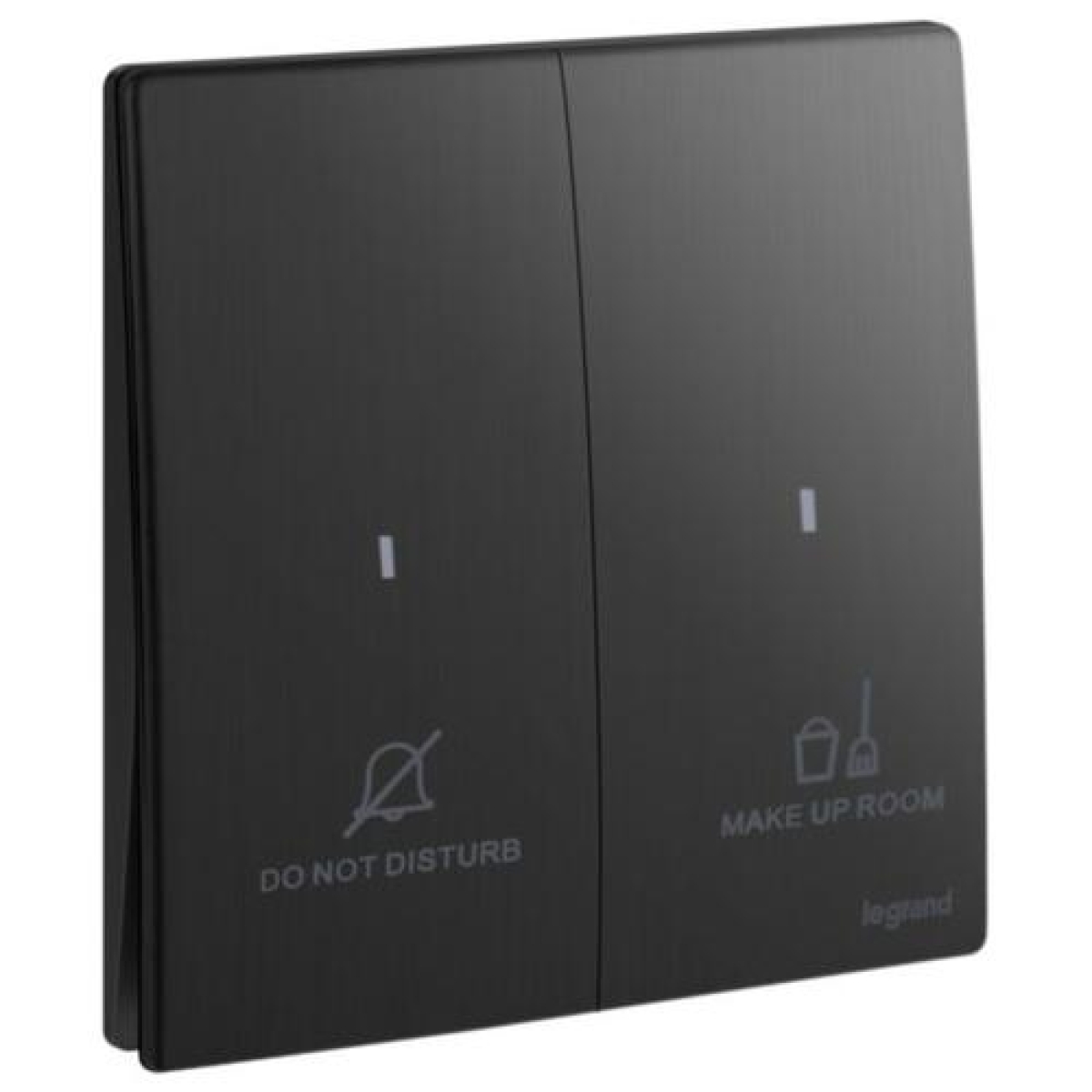 Legrand 281046 BB Mallia Senses 二位按手 請勿打擾房間整理開關 (幻影黑)