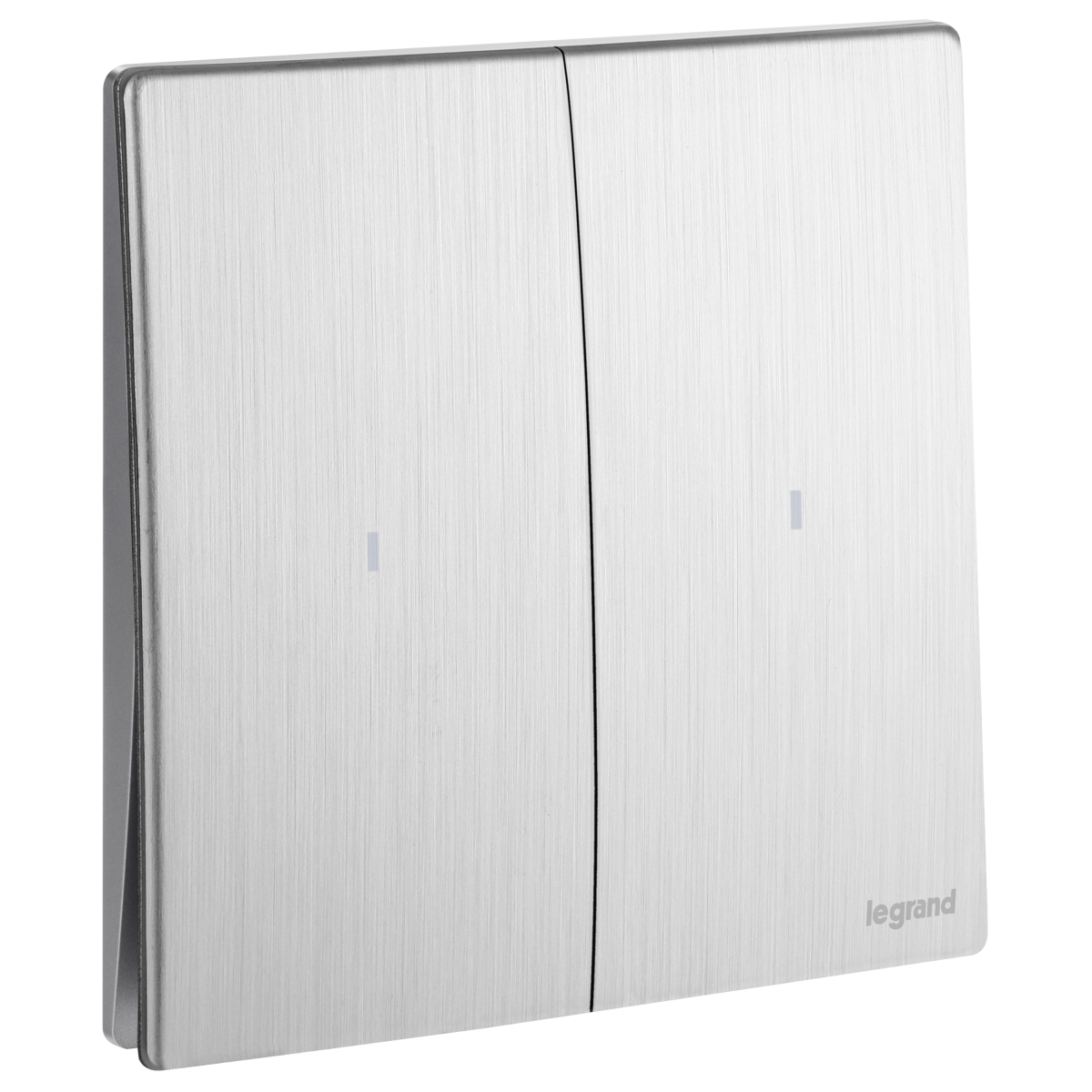 Legrand 281065 BA Mallia Senses 二位20A雙極開關帶LED燈 (拉絲鋁)