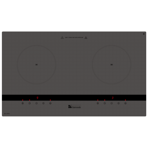 Garwoods 英國樂思 EC-2976 73厘米 嵌入式雙頭電磁爐 (灰色)