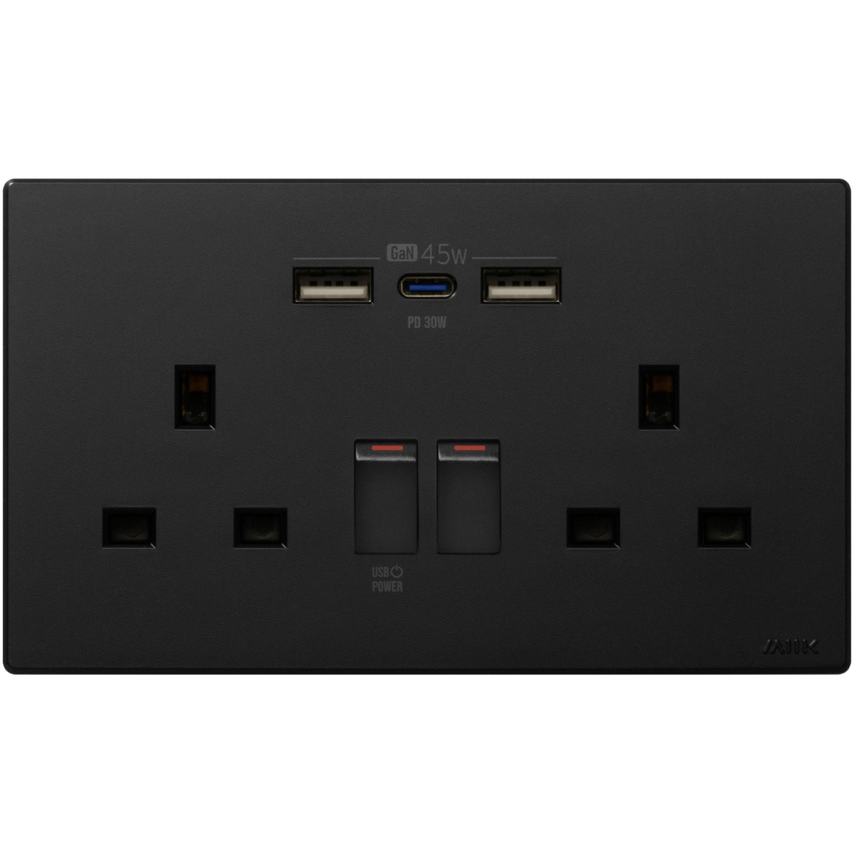 M2K PD230G-B GaN 45W Type-C/USB 電制 (Gan45W孖蘇) (黑色)