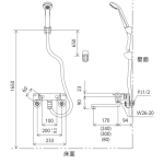 KVK KF800TMB 日本恆溫沐浴水龍頭 (連銀色花灑)