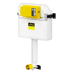 Viega 藏牆式水箱系統貼牆式座廁專用組合 - Visign for Style 24 沖水面板 (鋼琴黑) + Prevista 藏牆式水箱系統 (86141BK+8502)