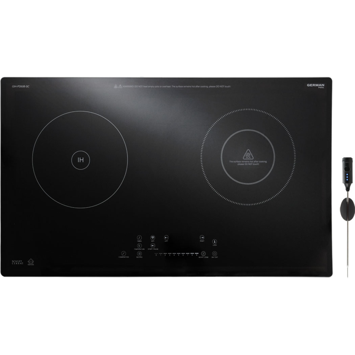 German Pool 德國寶 GIH-PD50B-SC 73厘米 WiFi智能雙頭電磁電陶爐