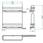Inoxa 4104W/15-45 容量25公斤 可抽拉式籃筐帶有兩個擱架和瓶架 (標準配置為軟閉合)