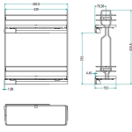 Inoxa 4104W/20-45 容量25公斤 可抽拉式籃筐帶有兩個擱架和瓶架 (標準配置為軟閉合)