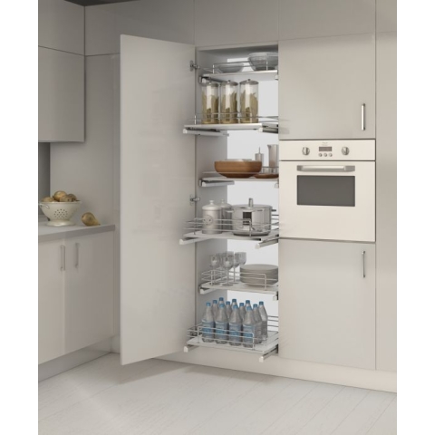 Inoxa 4202DW/45-50 容量25公斤 手抽附墊片抽屜籃