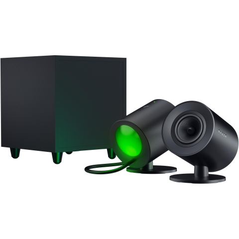 Razer 雷蛇 RZ05-04750100-R3G1 Nommo V2 全音域 2.1 電腦遊戲喇叭與有線重低音揚聲器