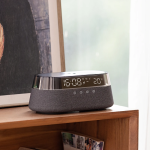 Amoovars LuminaCharge Cyber PLAY FM+ 五合一 無線充電 藍牙音箱 收音機 溫度時鐘 小夜燈 (黑色)