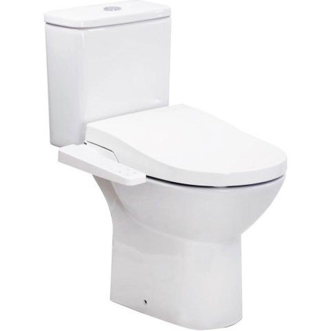 Roca 3419DZ+3429D3+804025005 Debba Round Rimless 高咀分體座廁配電子廁板 (尊尚型) 套裝 (不包含風琴喉)