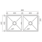Innova INV 884421 不鏽鋼昇盤 (400x400, 400x400)