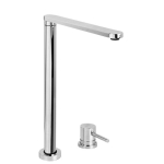 Apell RE601KITW Regola 不鏽鋼昇盤+高度可調式水槽龍頭+白色玻璃罩+木質砧板